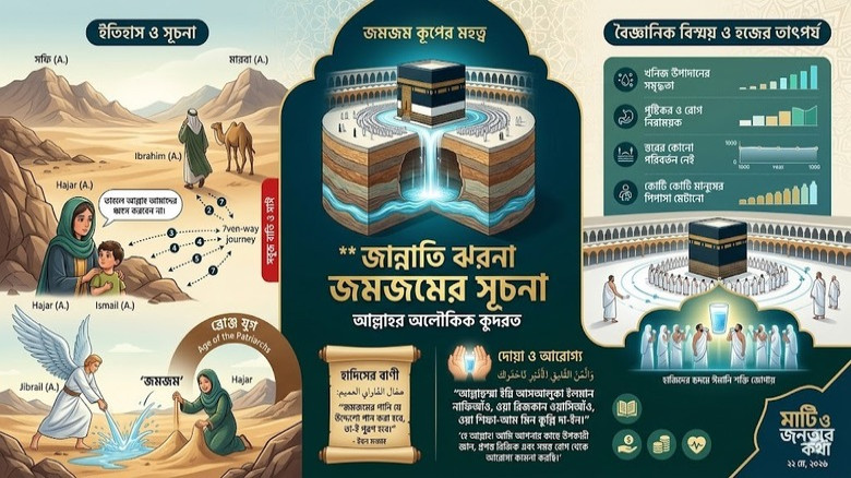 জান্নাতি ঝরনা জমজমের অলৌকিক ও বরকতময় ইতিহাস