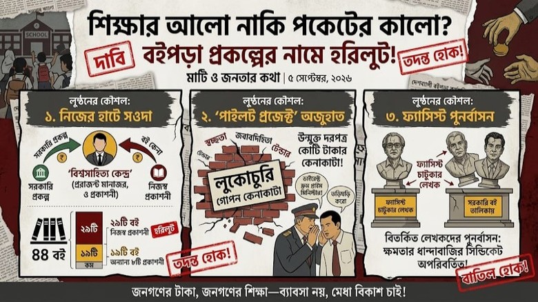 শিক্ষার আলো নাকি পকেটের কালো: বইপড়া প্রকল্পের নামে হরিলুট!